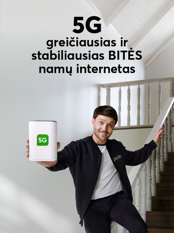 5G – greičiausias ir stabiliausias BITĖS 澳洲幸运10开奖官网开奖网址 namų internetas